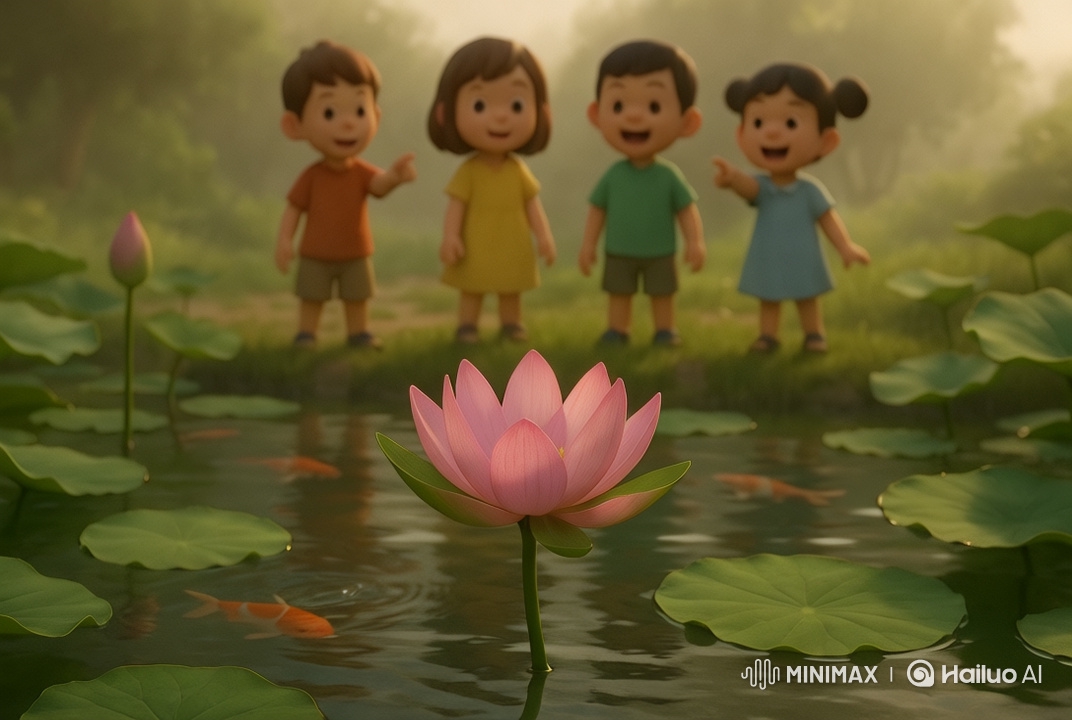 Magical Morning at the Lotus Pond