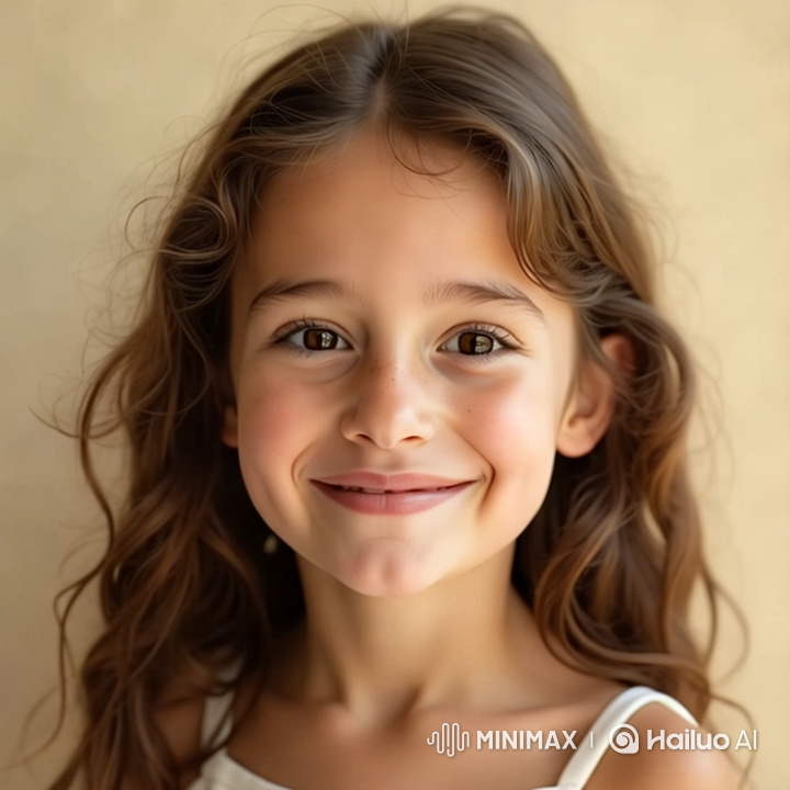 Portrait of a Girl in Serene, Elegant Setting