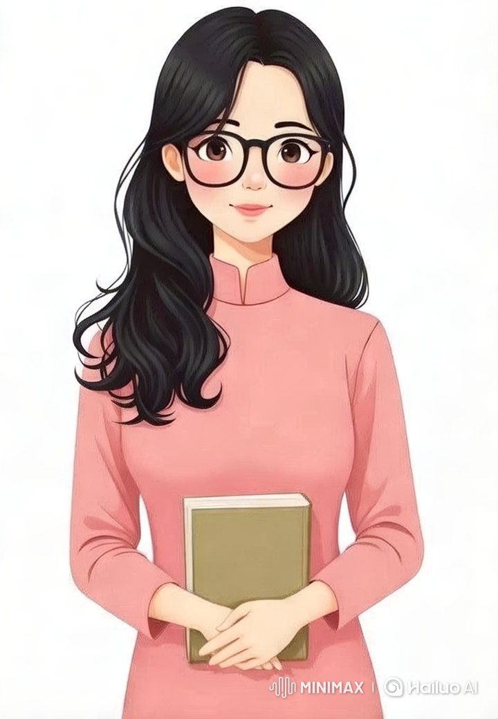 Girl in Pink Dress Greets with Book in Aesthetic Video