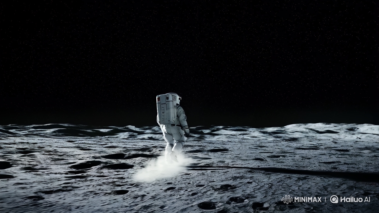 Lunar Cataclysm: Astronaut's 8K Journey