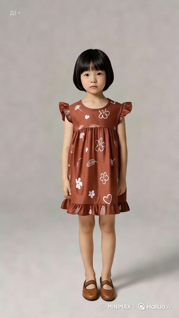 Fashion Model Showcases Elegant Dress in Dynamic Video