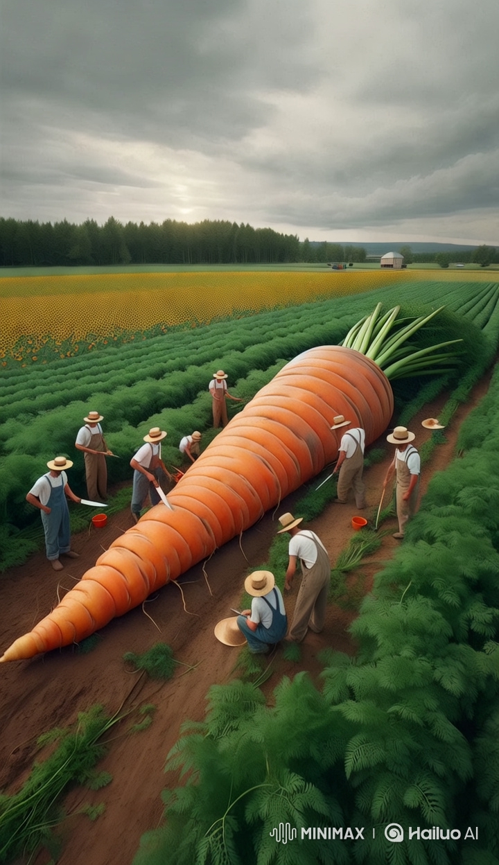 Farmers Harvest Giant Carrot in Surreal Comedy Short