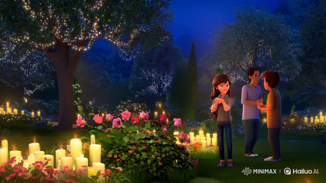 The Moment We Didn’t Speak - A 30-second Twilight Garden Scene