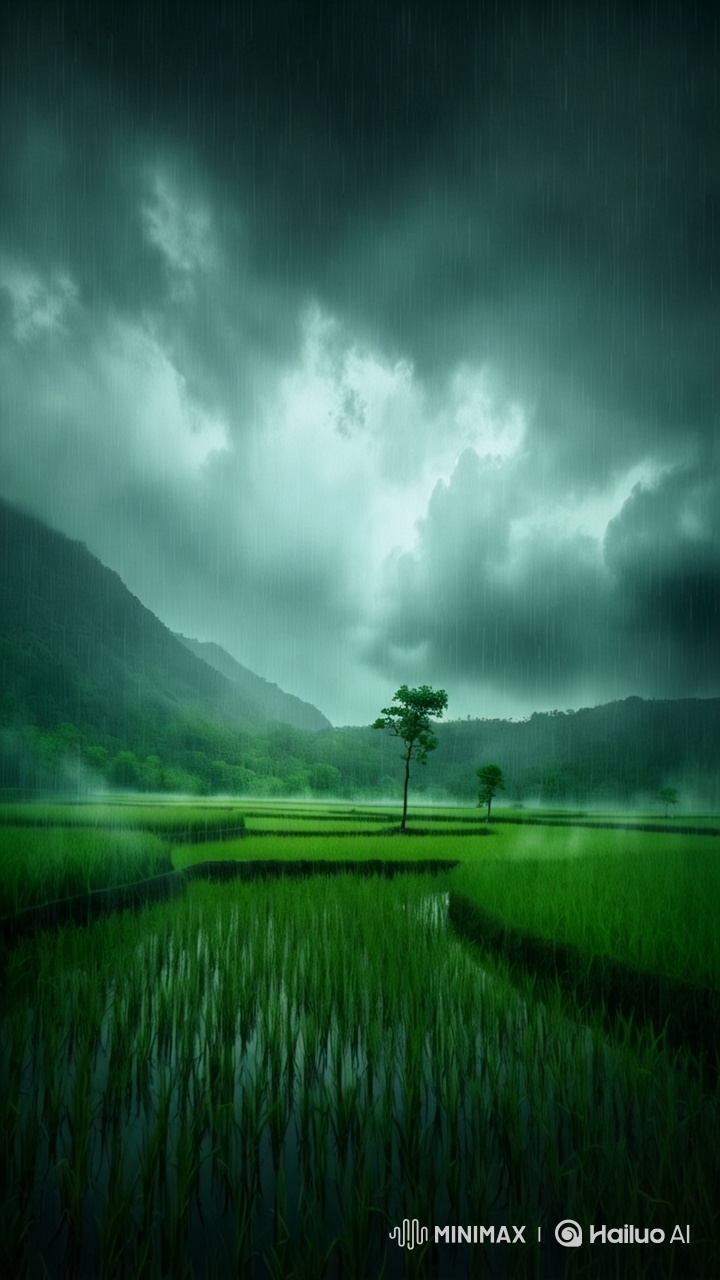 Monsoon Rice Paddies: Cinematic Aerial Meditation
