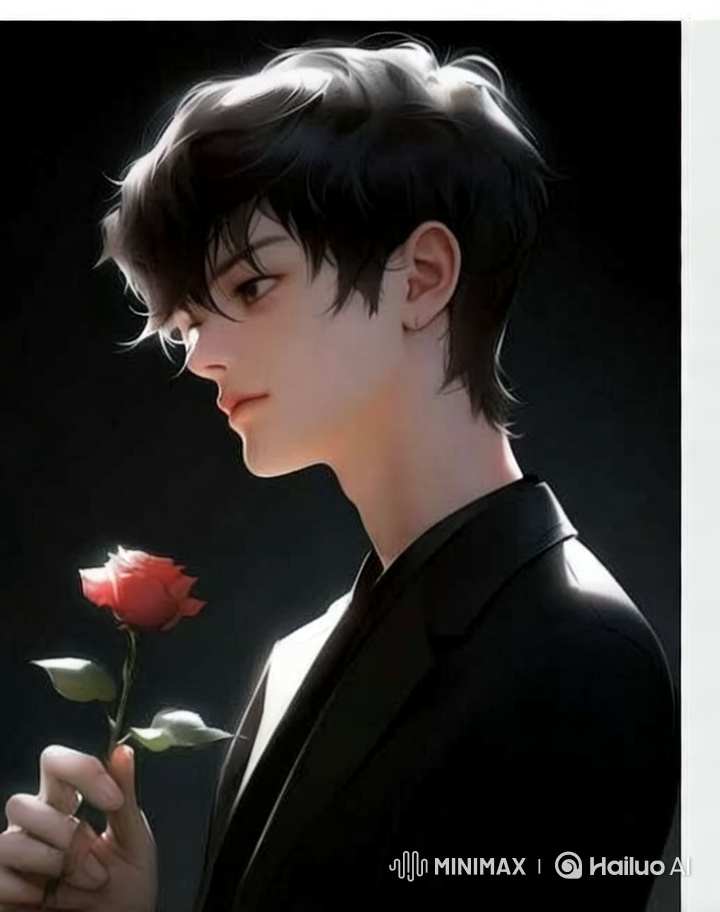 Boy with Flowers Finds Woman in White Dress