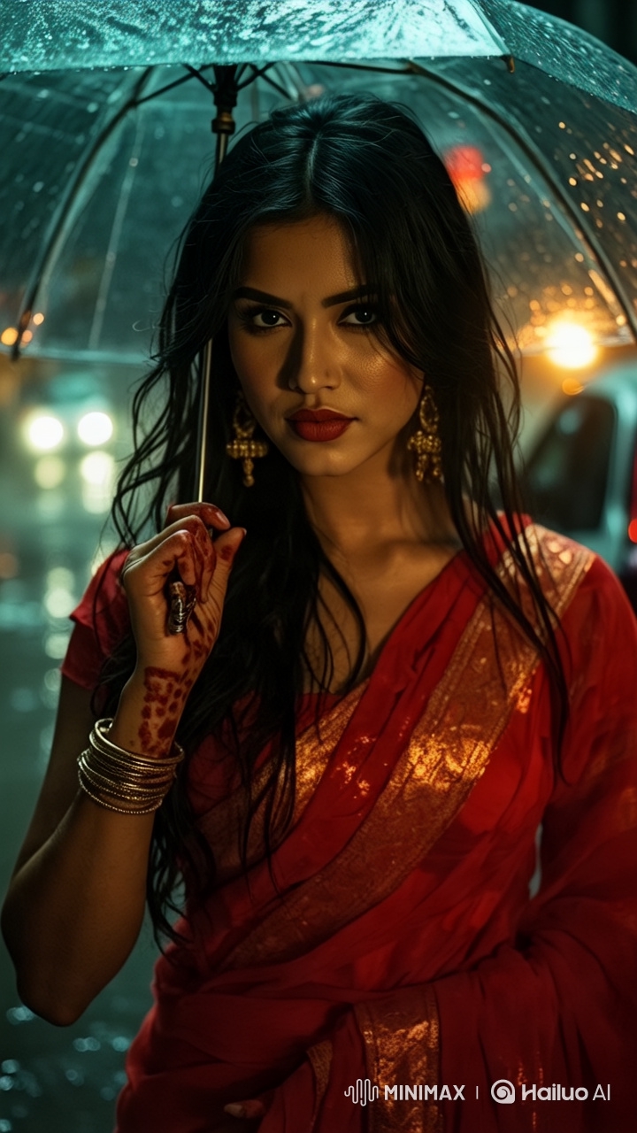 Indian Model Showcase in Monsoon-Inspired Fashion Dance