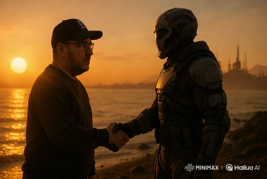 Star Citizen: Human and Soldier Meet on Industrial Hurston