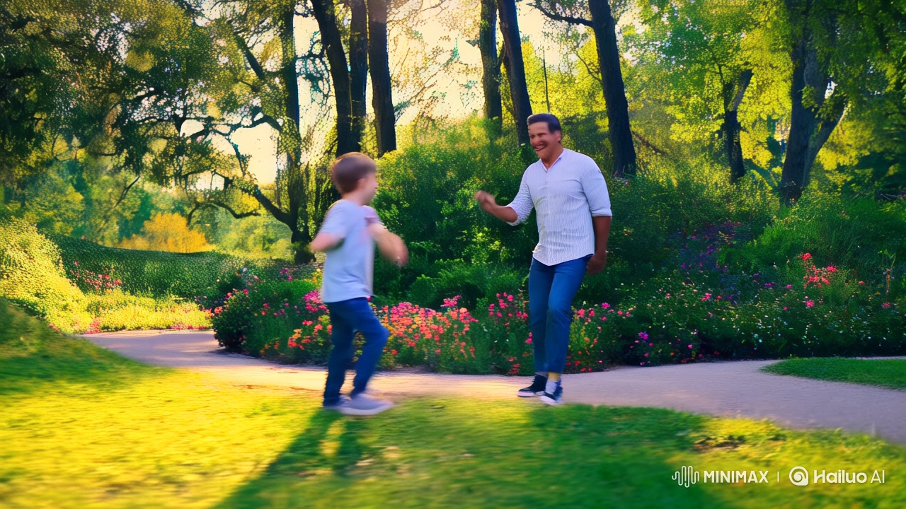 Father-Son Bond in Serene Park and Family Moments