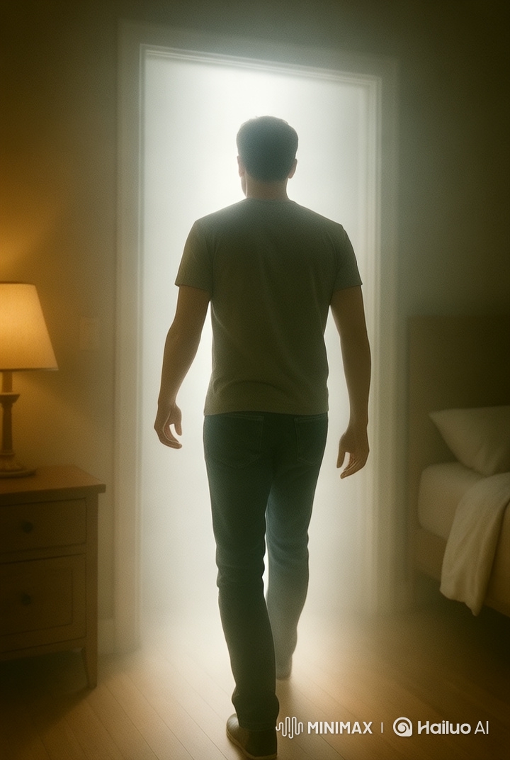 Man Steps into Mysterious Portal in Live2D Animation