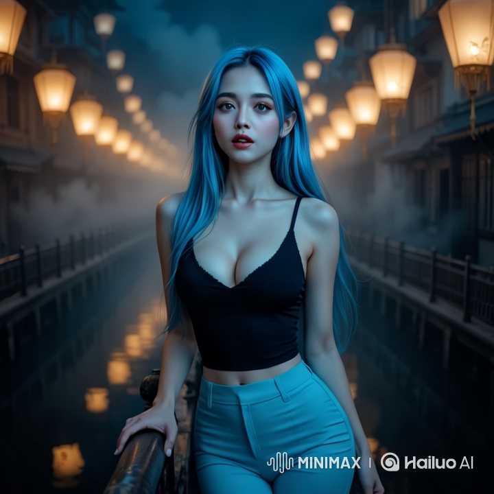 Cinematic Portrait: Woman in Dreamy, Moody Atmosphere