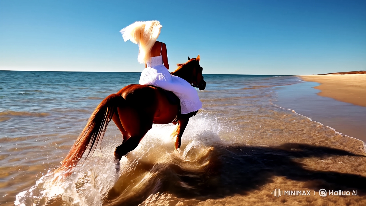 Epic Cinematic Beach Ride with Slow-Motion Splashes