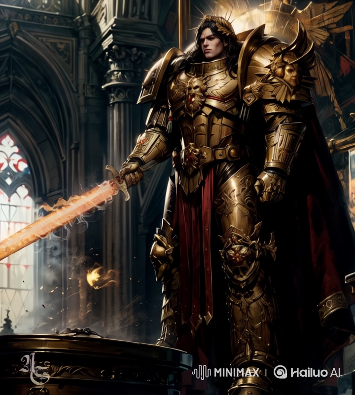 Epic Dark Fortress: Hyperrealistic Warrior in Cinematic 8K Masterpiece
