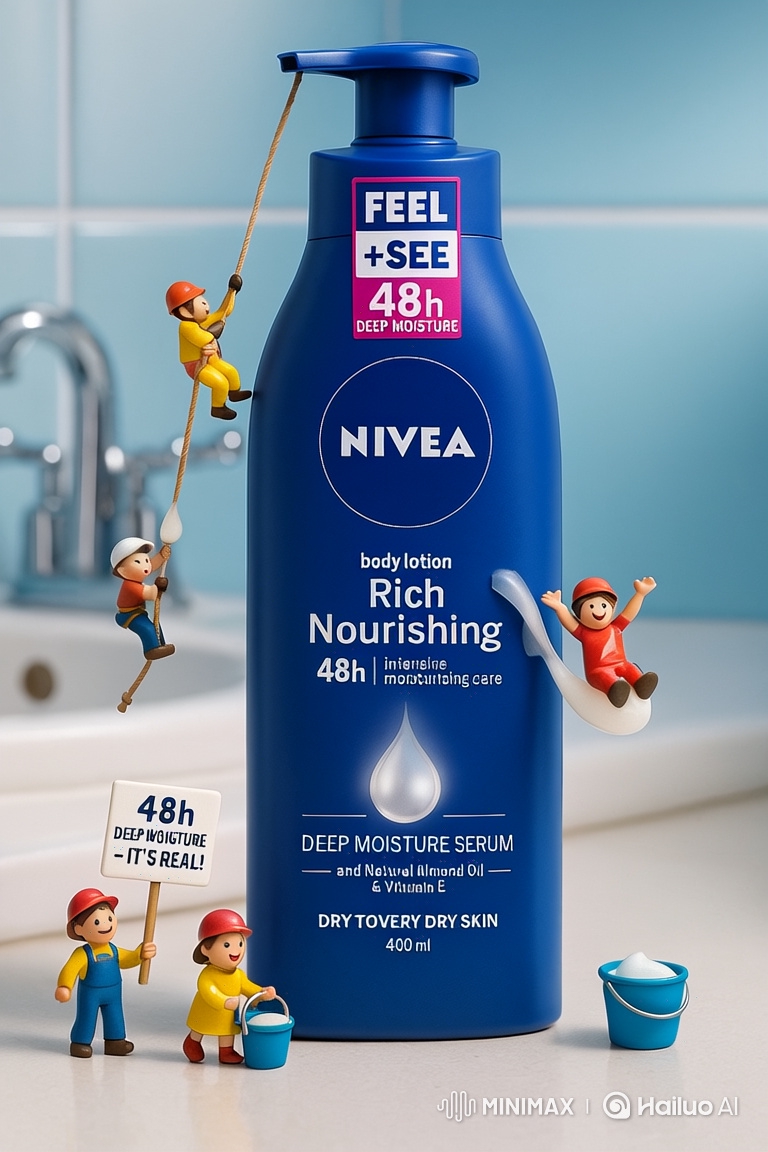 NIVEA Bottle: Miniature World Adventure with Climbers