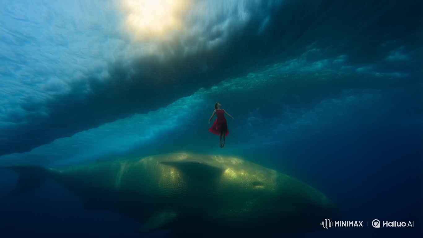 Underwater Ballet with a Golden Whale