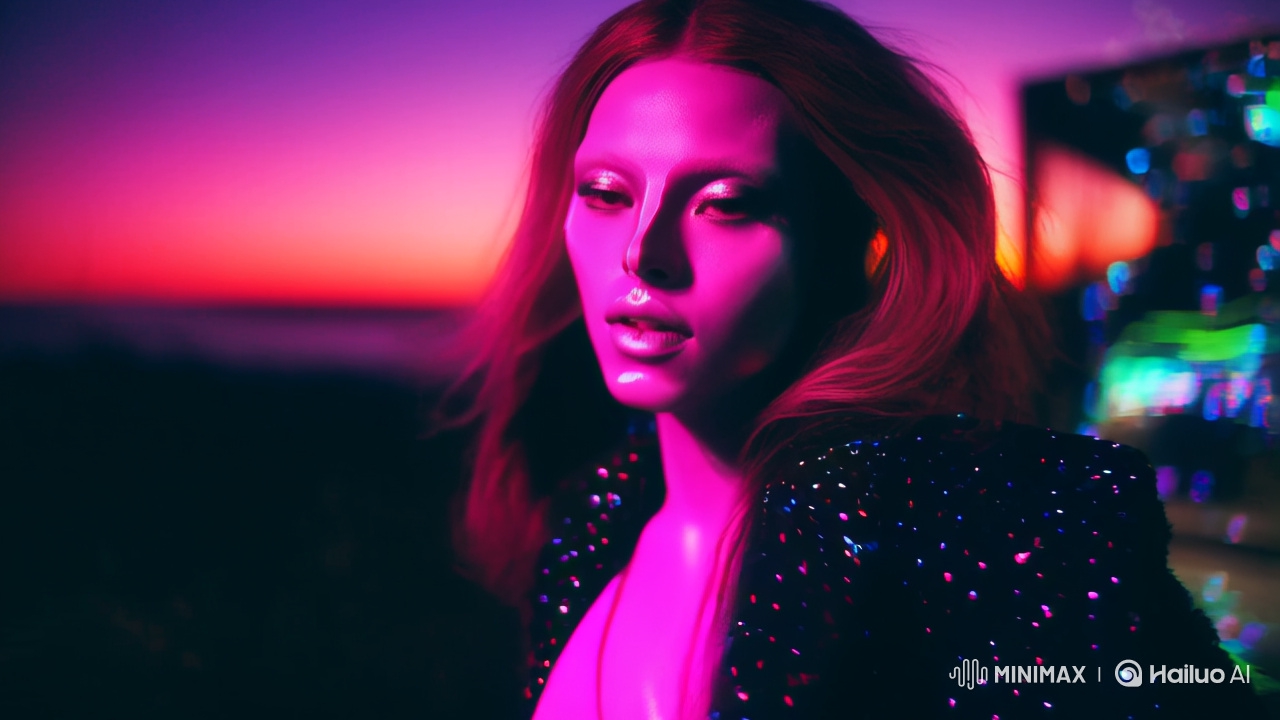 Retro-Futuristic Rock Video with Dynamic Camera Work and Neon Aesthetics