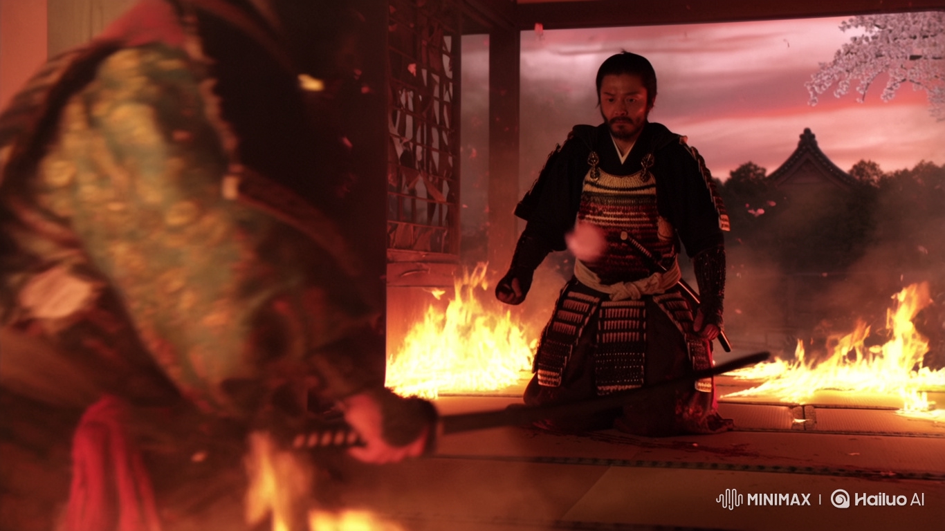 Akechi Mitsuhide Confronts Oda Nobunaga at Honnō-ji Temple