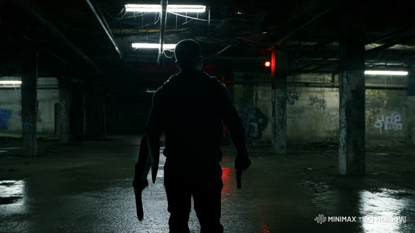 Rugged Anti-Hero Navigates Decayed Industrial Warehouse