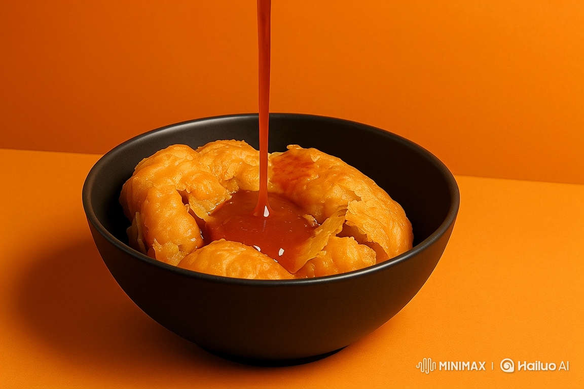 Cinematic Close-Up of Rajasthani Kachori with Tamarind Chutney