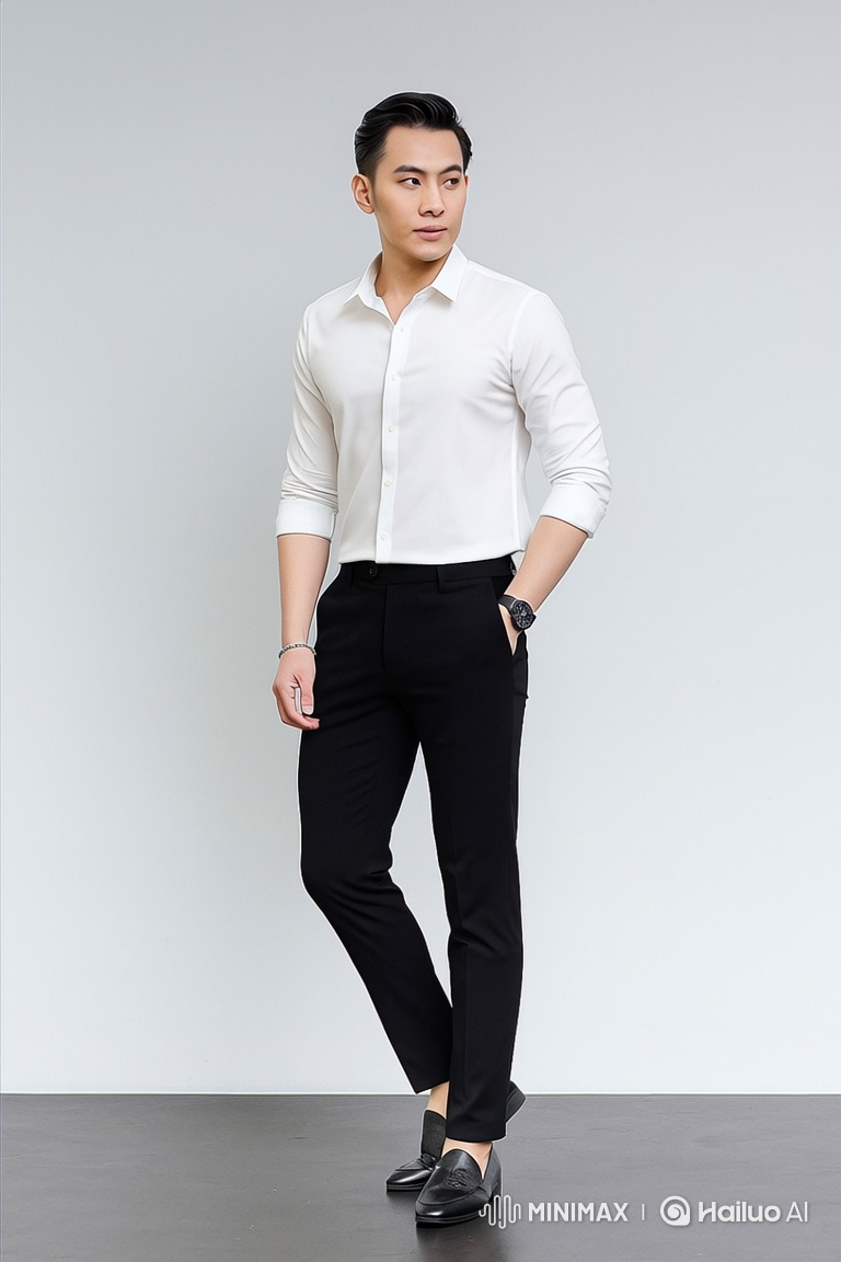 Fashion Model Al Transforms from Neutral to Charming Smile