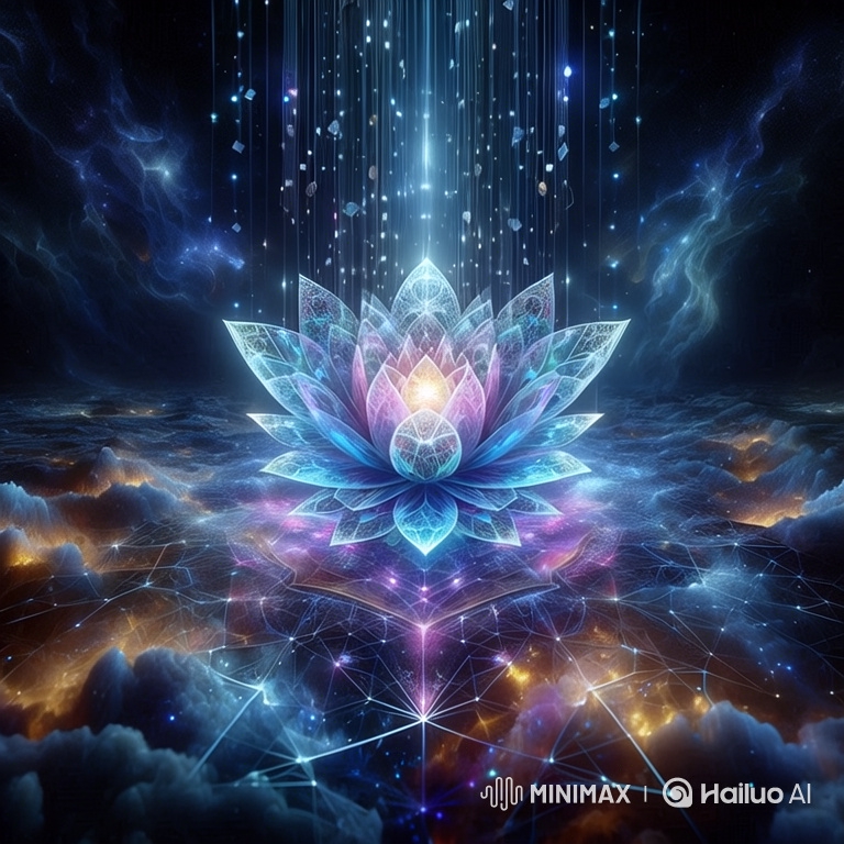 Digital Lotus in Cosmic Matrix: A Journey Through Space