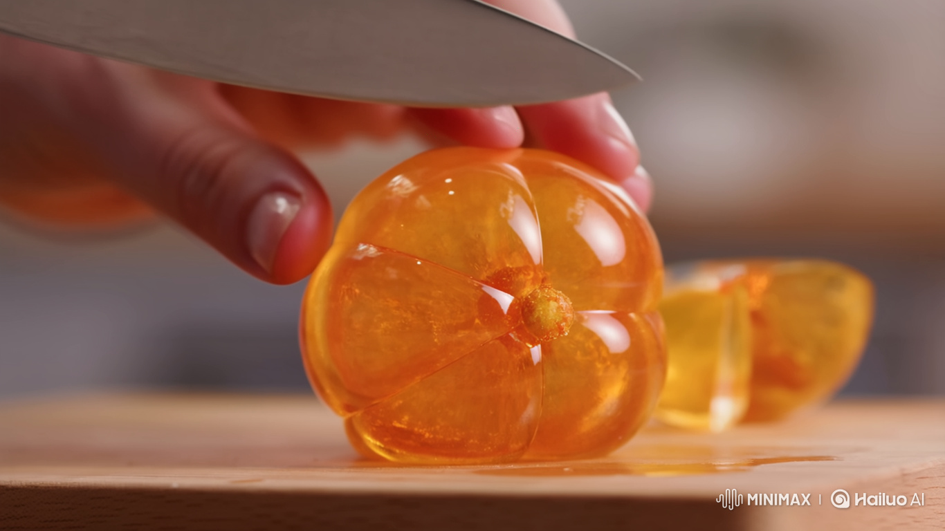 Precision Glass Orange Slicing in ASMR Macro
