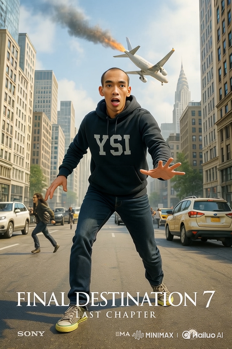 Man in Black Hoodie Faces Down Crashing Plane in NYC