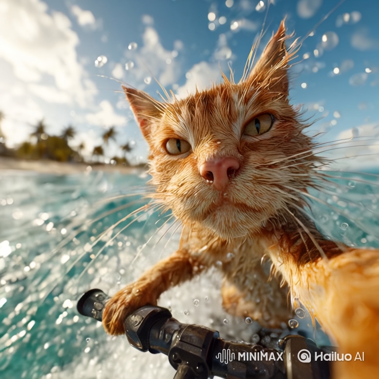 Ginger Cat's Thrilling Hydro Scooter Adventure in 4K