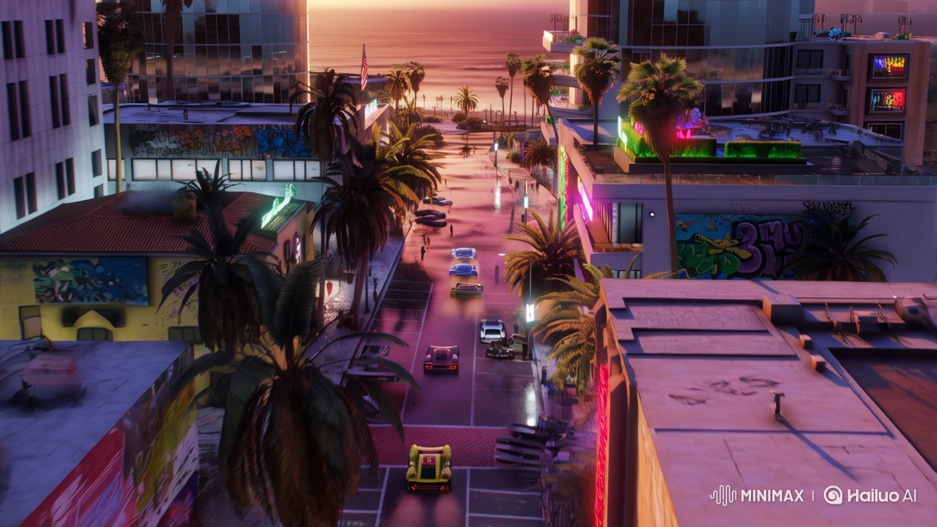 Vice Empire: Ultra-Realistic Miami-Inspired Cinematic Drone Shot