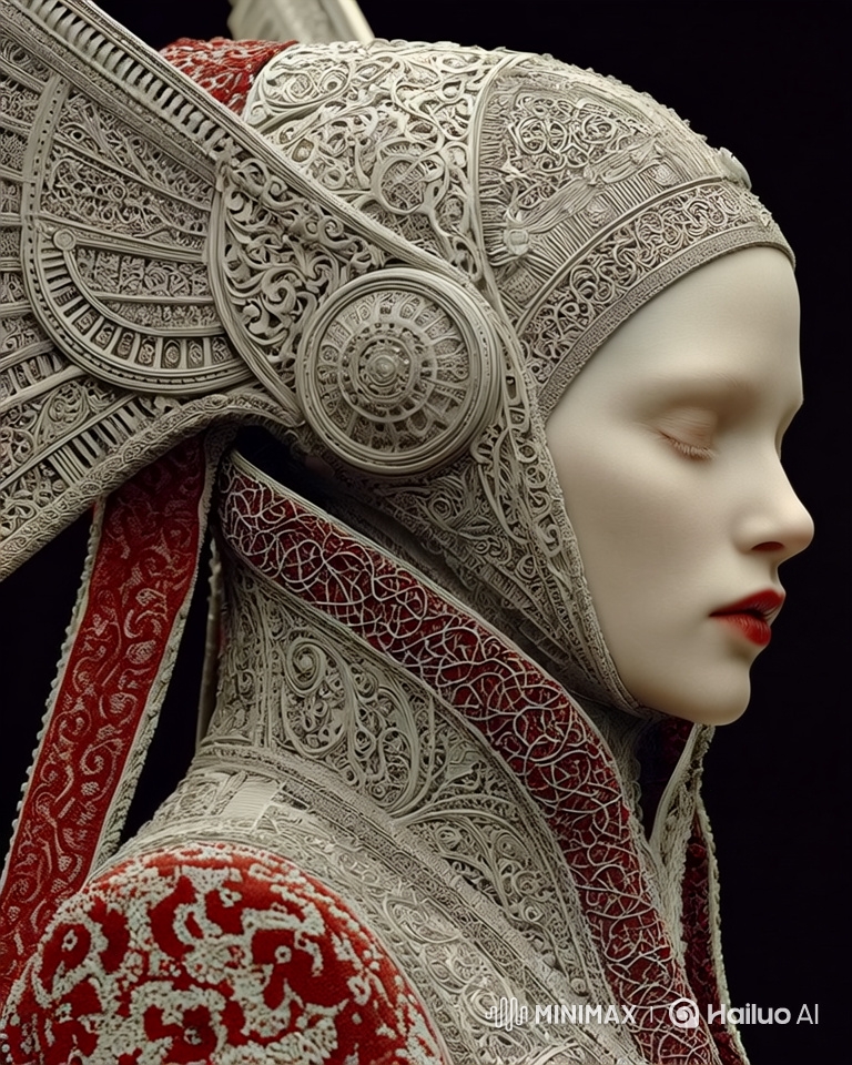 Woman in Serenity Turns to Reveal Cosmic Beauty