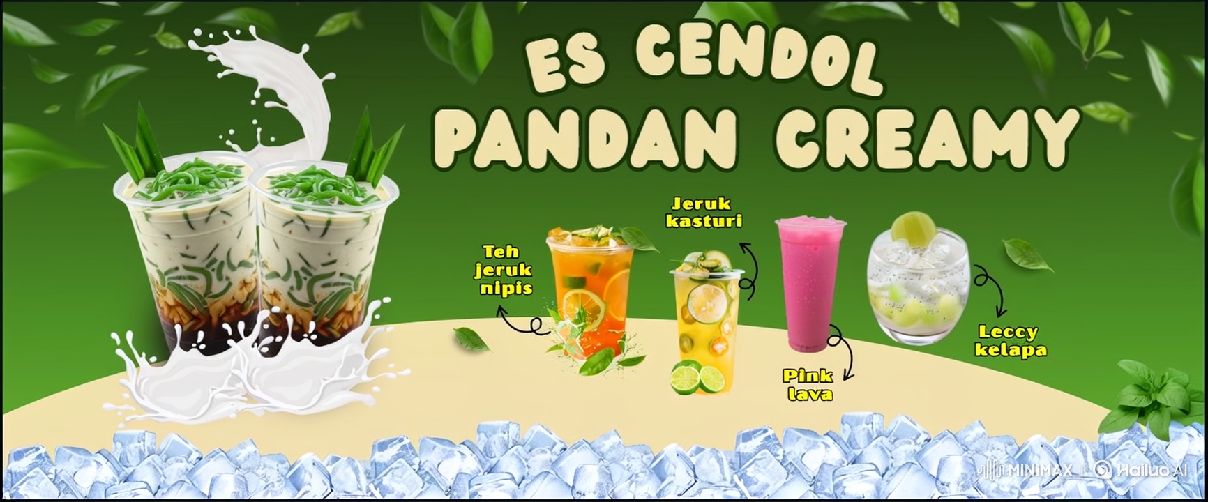Artful Beverage Creation on a Tropical Beach