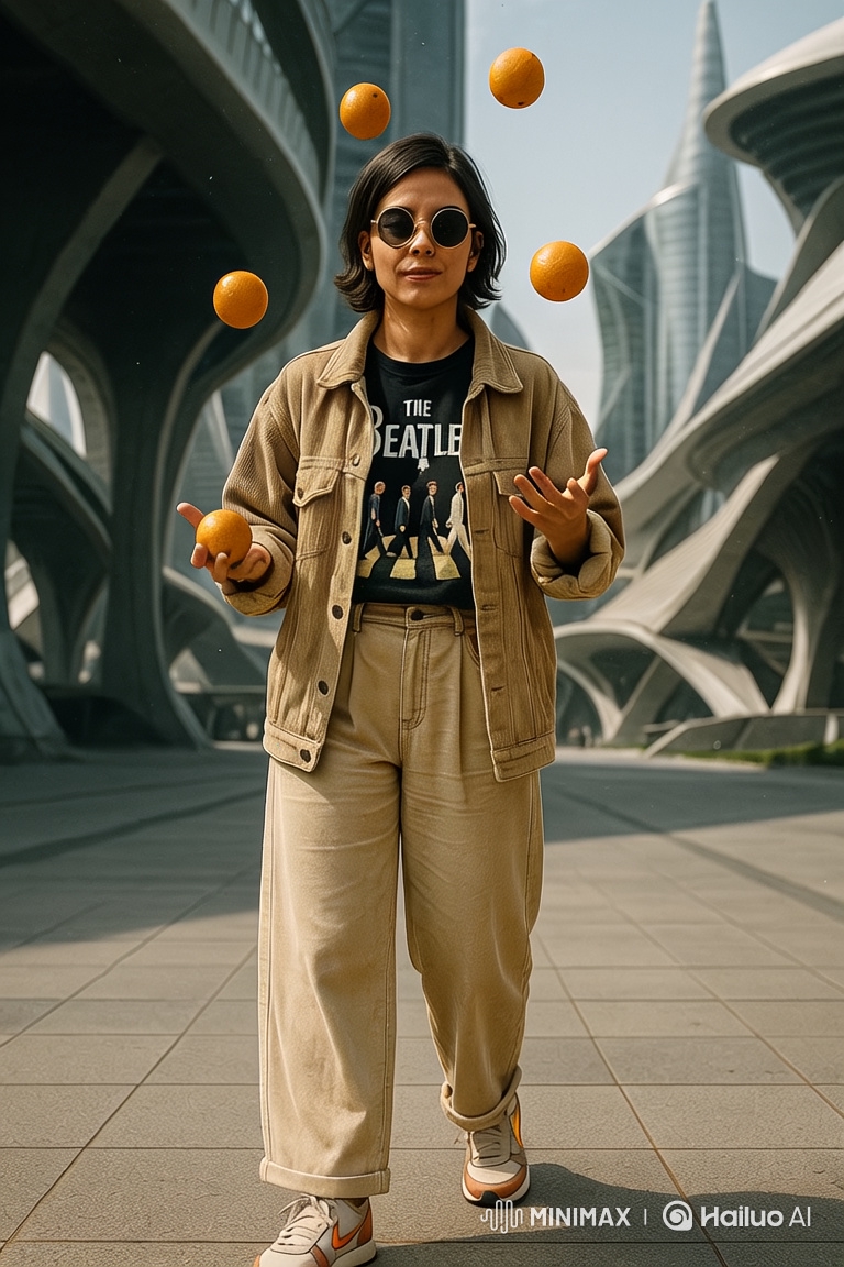 Futuristic Juggler: Mica in Ultra-Realistic Cinematic Short