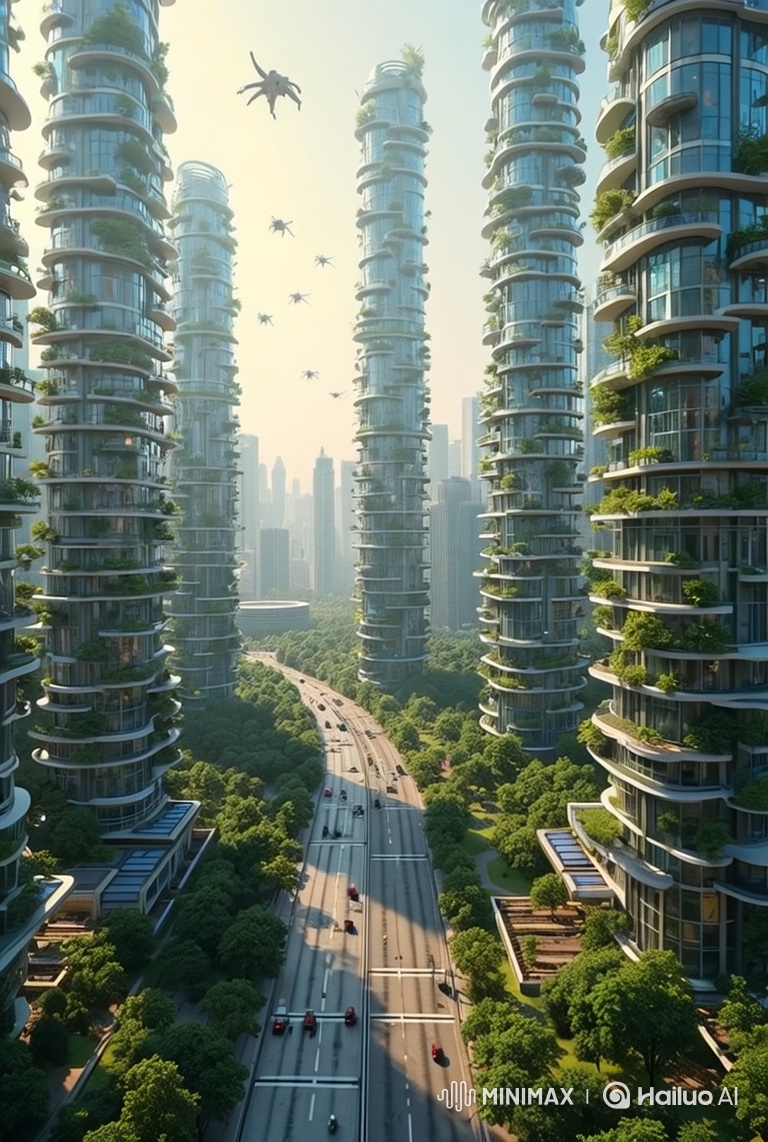Futuristic Megalopolis Showcases Advanced Architecture and Nature Integration