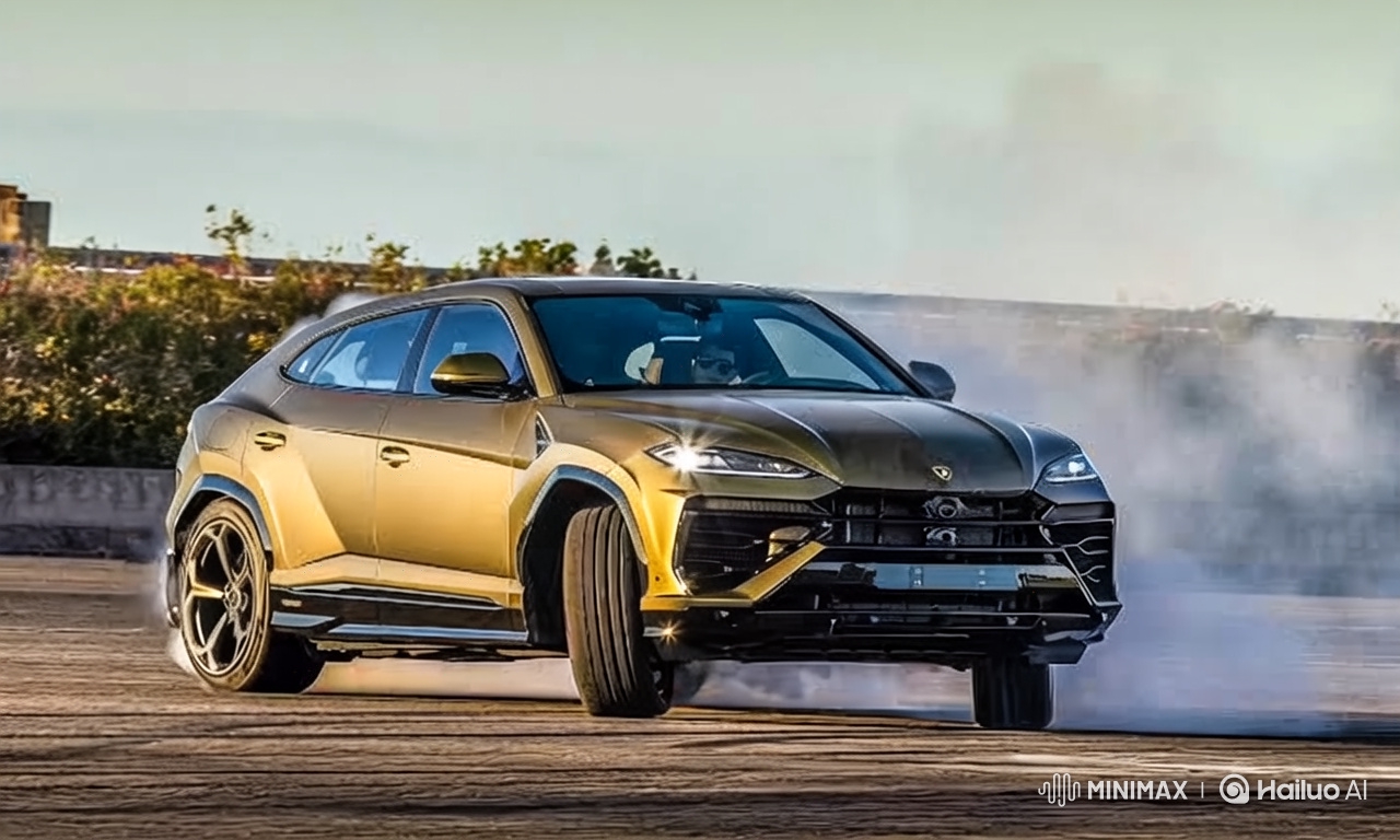 Golden Hour Drift: Lamborghini Urus FPV Cinematic Showcase