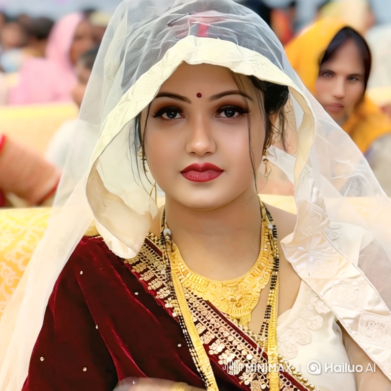Romantic Portrait of a Woman with a Gentle Breeze