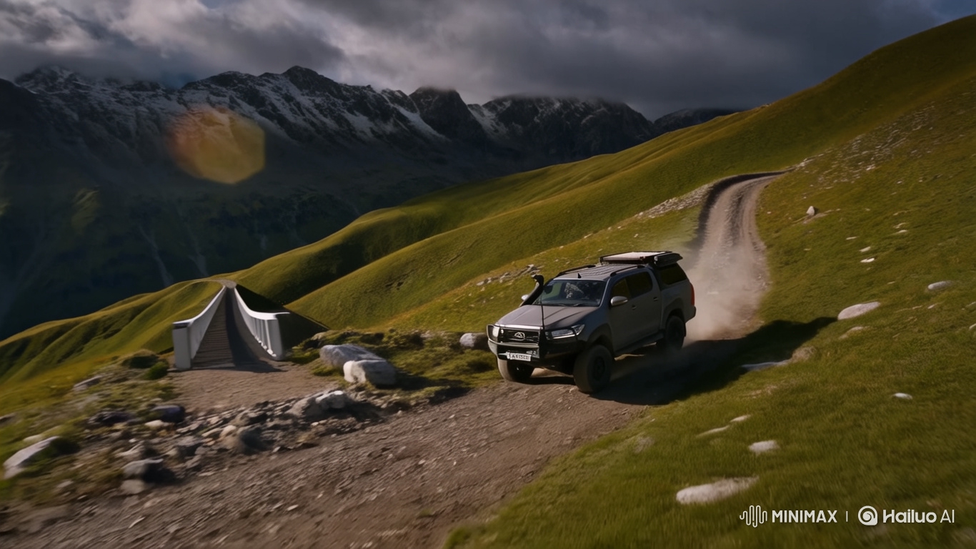 Rugged Hilux Conquers Majestic Mountains in Cinematic 4K