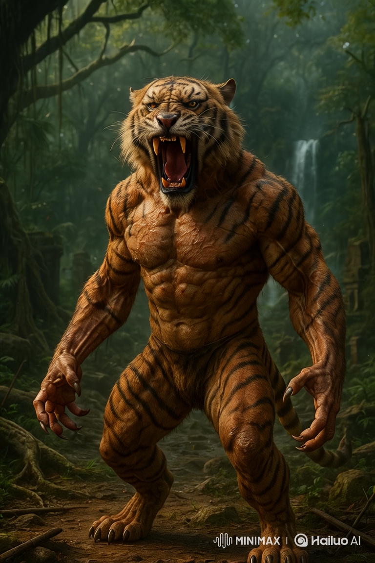 Hybrid Creature Unleashes Power in Mysterious Jungle