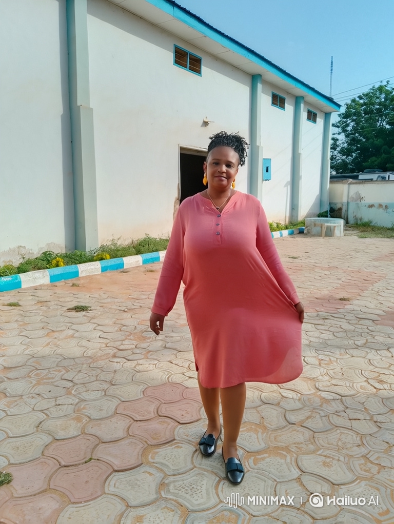 Woman in Pink Dress Enters Bentley in Courtyard