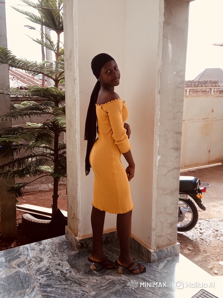 Young Woman in Yellow Dress Enters Car on Porch
