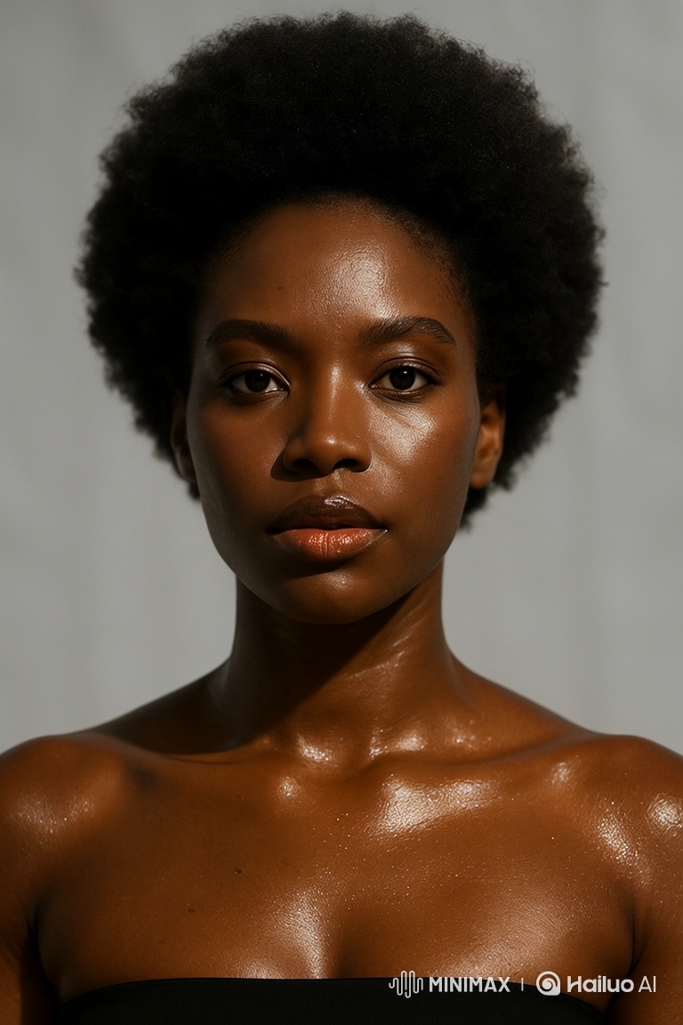 High-Gloss Editorial Portrait of a Confident Young Woman