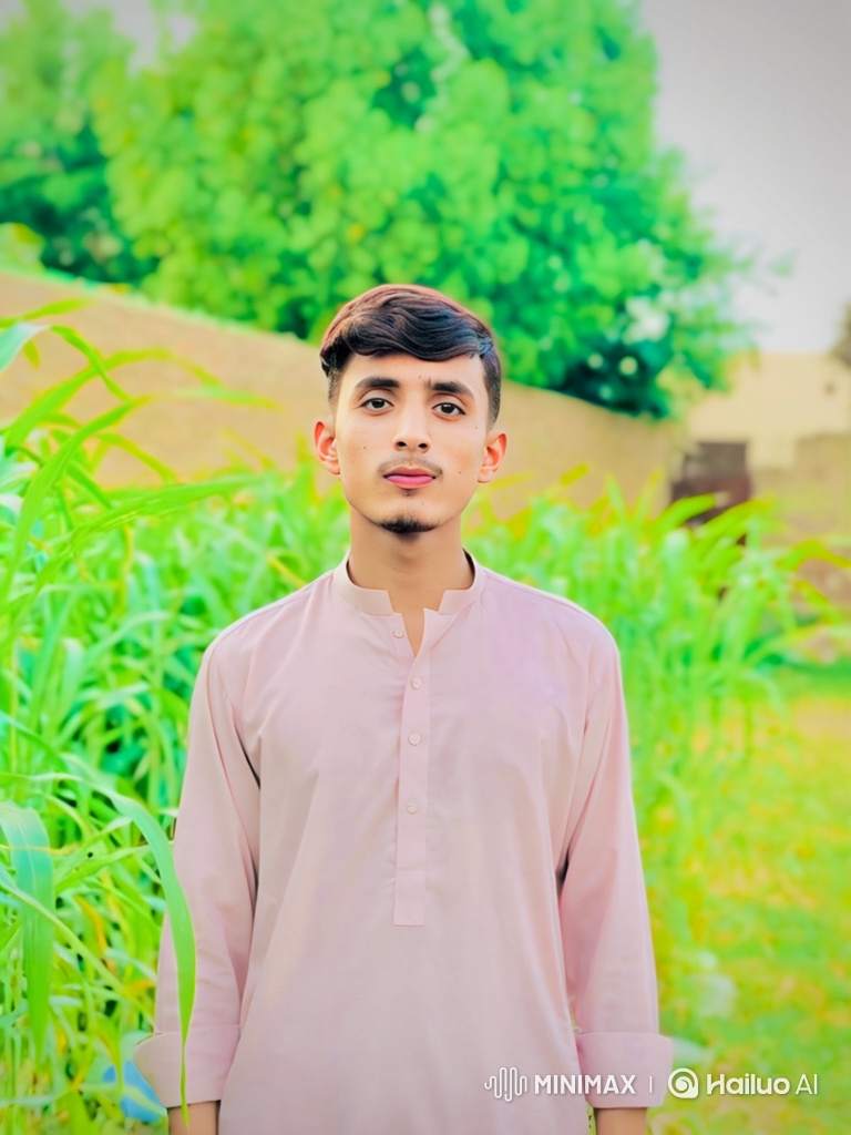 Romantic Scene: Boy and Graceful Pakistani Girl in Traditional Dress