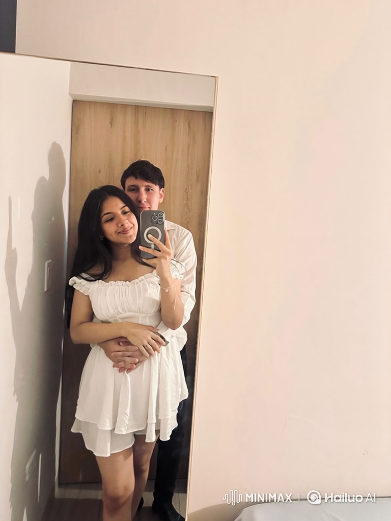 Family Portrait: Couple and Daughter's Loving Embrace