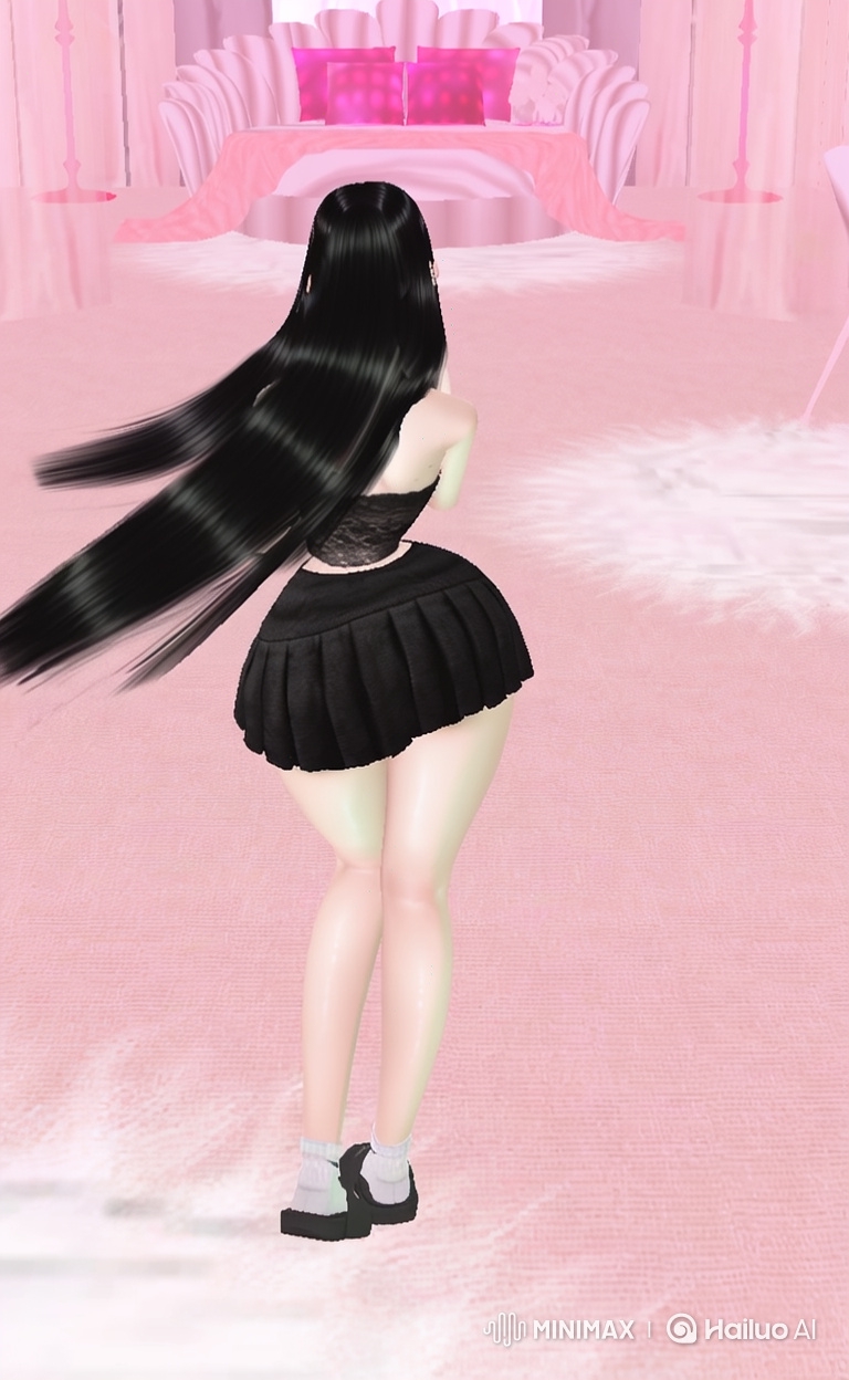 Dancer in Elegant Bedroom Swings to Reggaeton Rhythm
