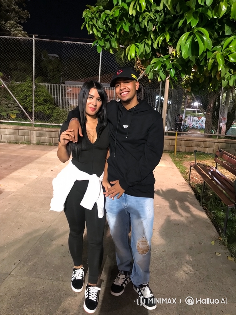 Couple and Toddler Embrace in Park: A Moment of Family Love