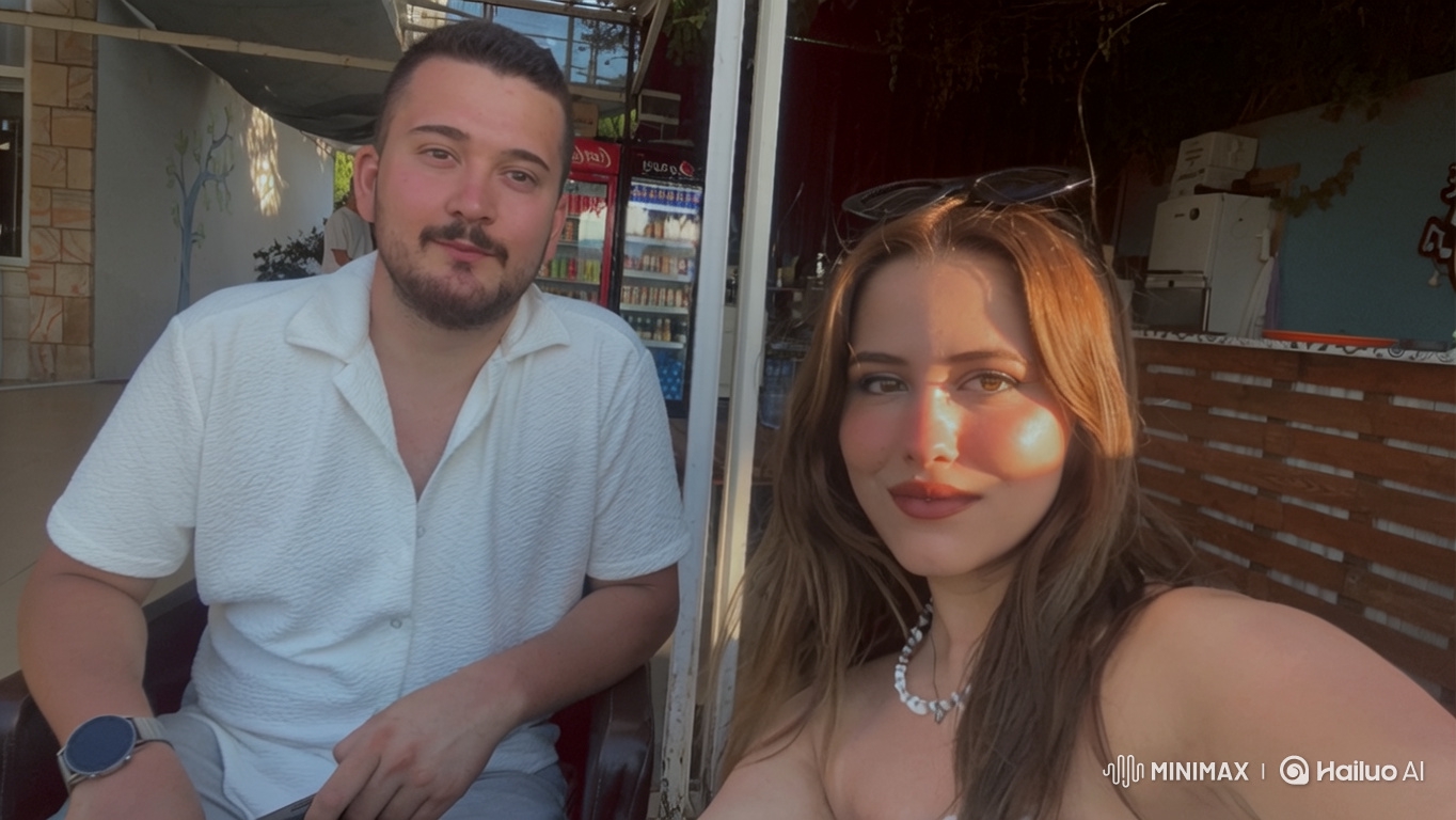 Girl Embraces Man and Woman in Photo