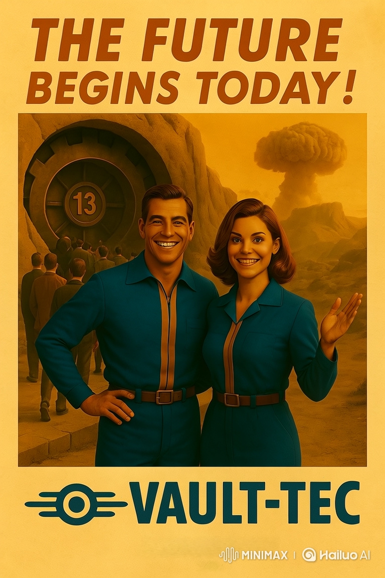 Decay of Optimism: Vault-Tec Poster's Ephemeral Legacy