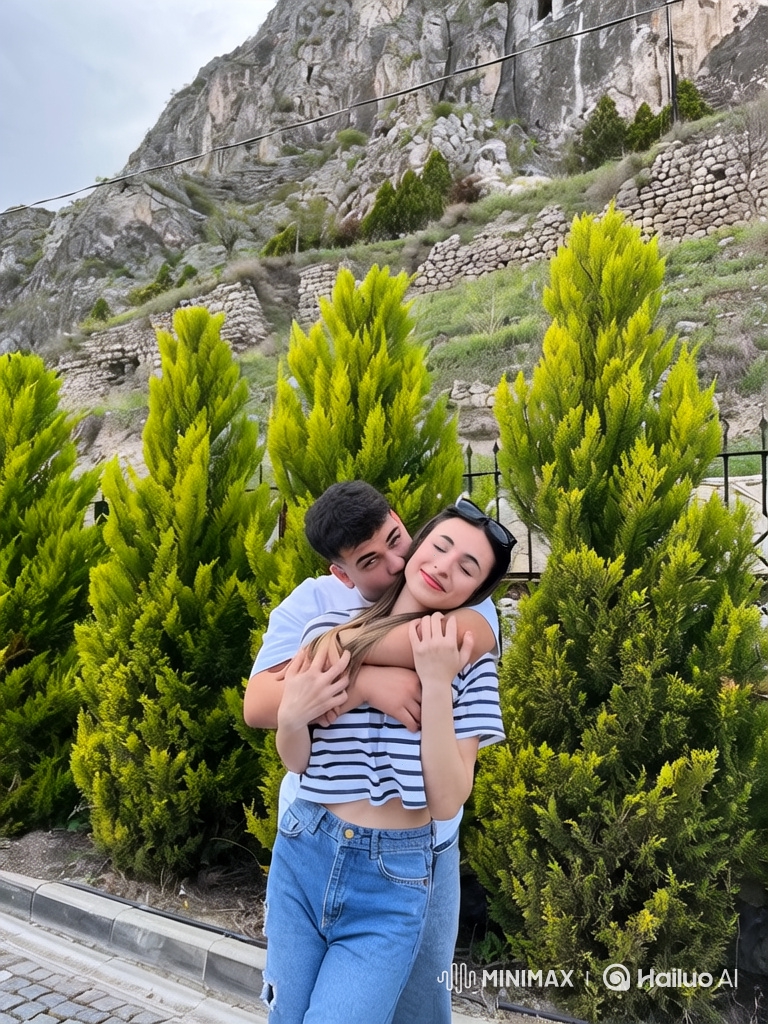 Family Happiness: Couple and Daughter Embrace