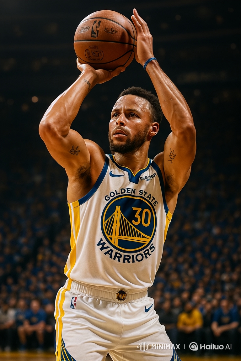 Stephen Curry's 8K Slow-Motion Three-Pointer Thriller