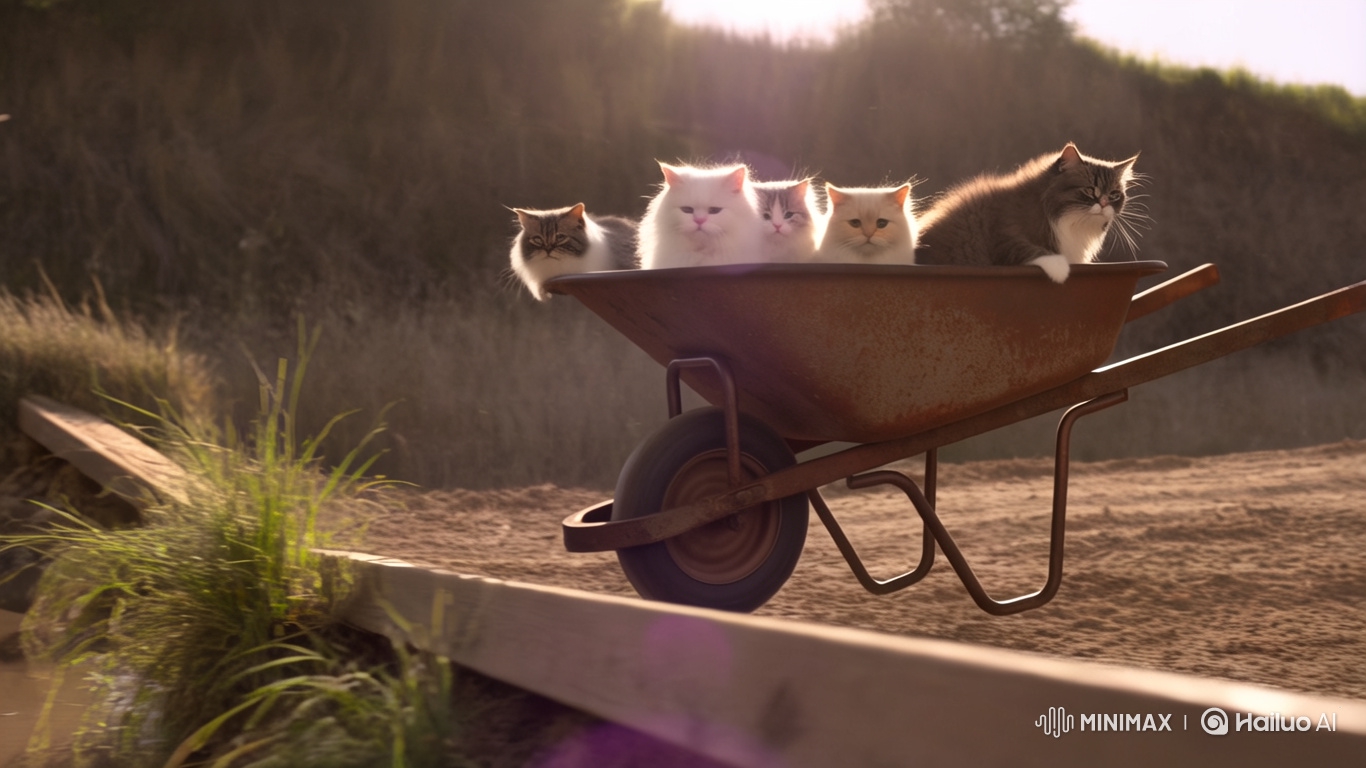 Persian Cats Launch into Mud in Hyperrealistic 8k Video