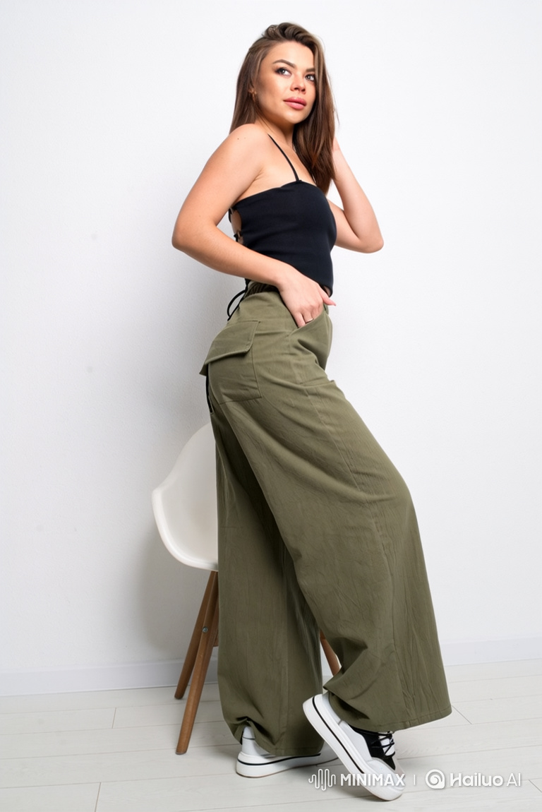 Fashion Model Showcases Style in Editorial Pose