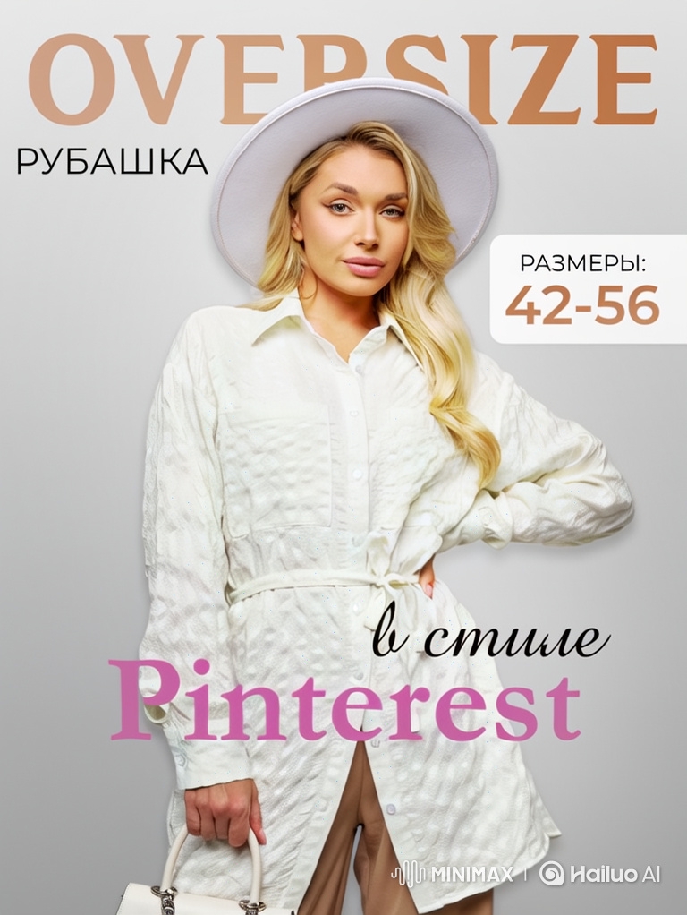 Fashion Ad Static Graphics with Model's Animated Turns